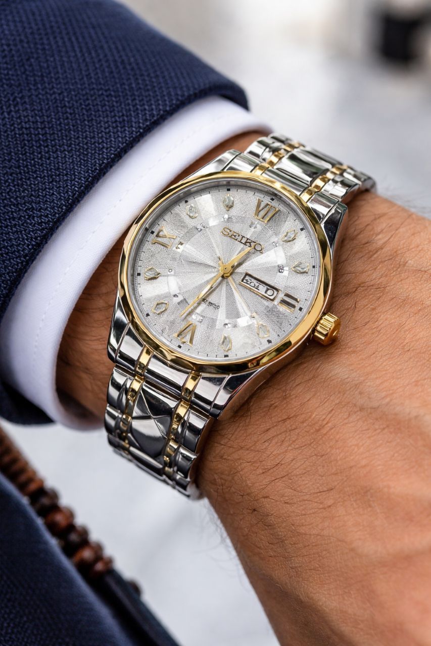 ساعت مردانه SEIKO طرح الماس کد Sh 4320