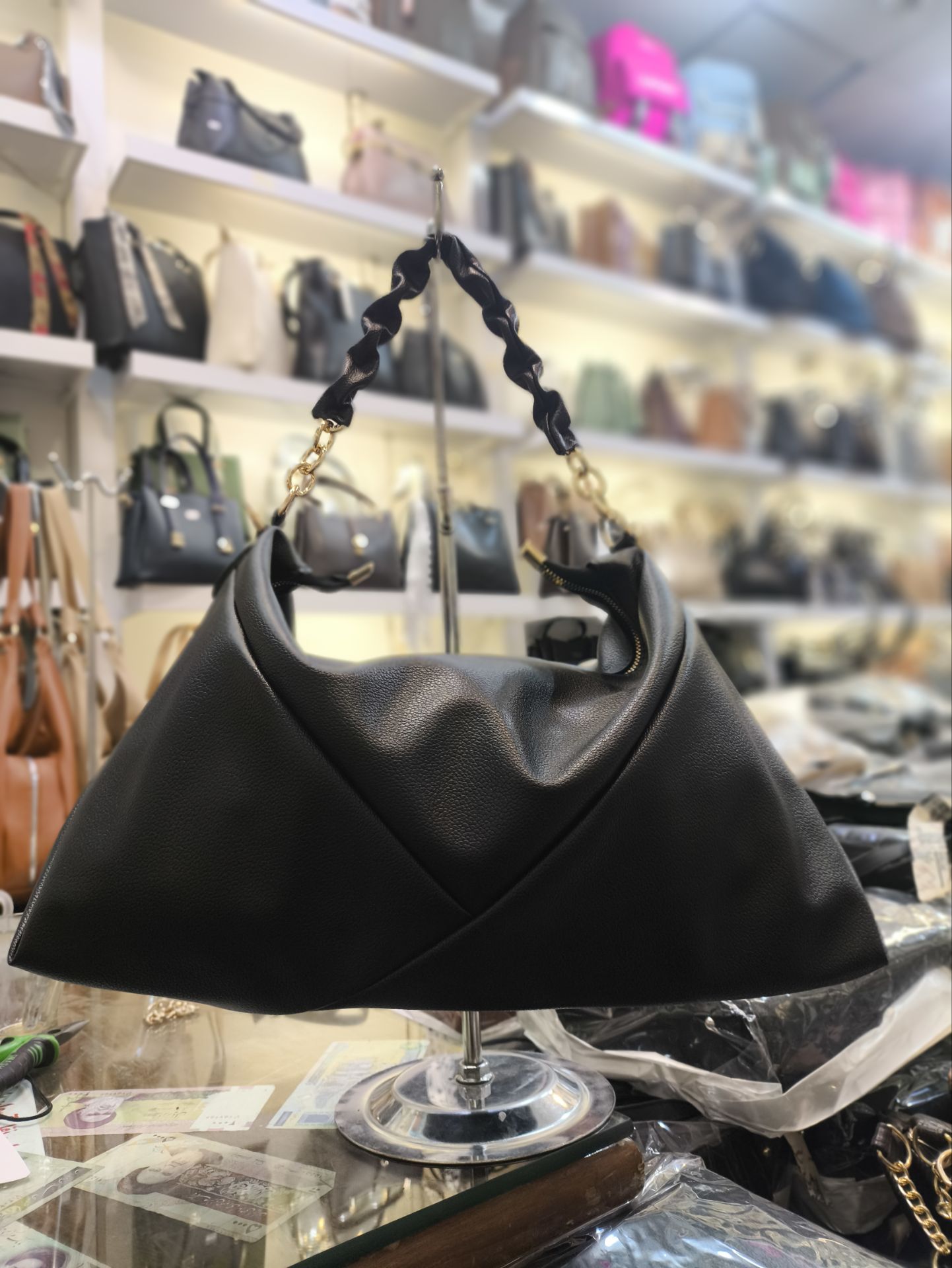 کیف زنانه دسته چروک کد DK 0010