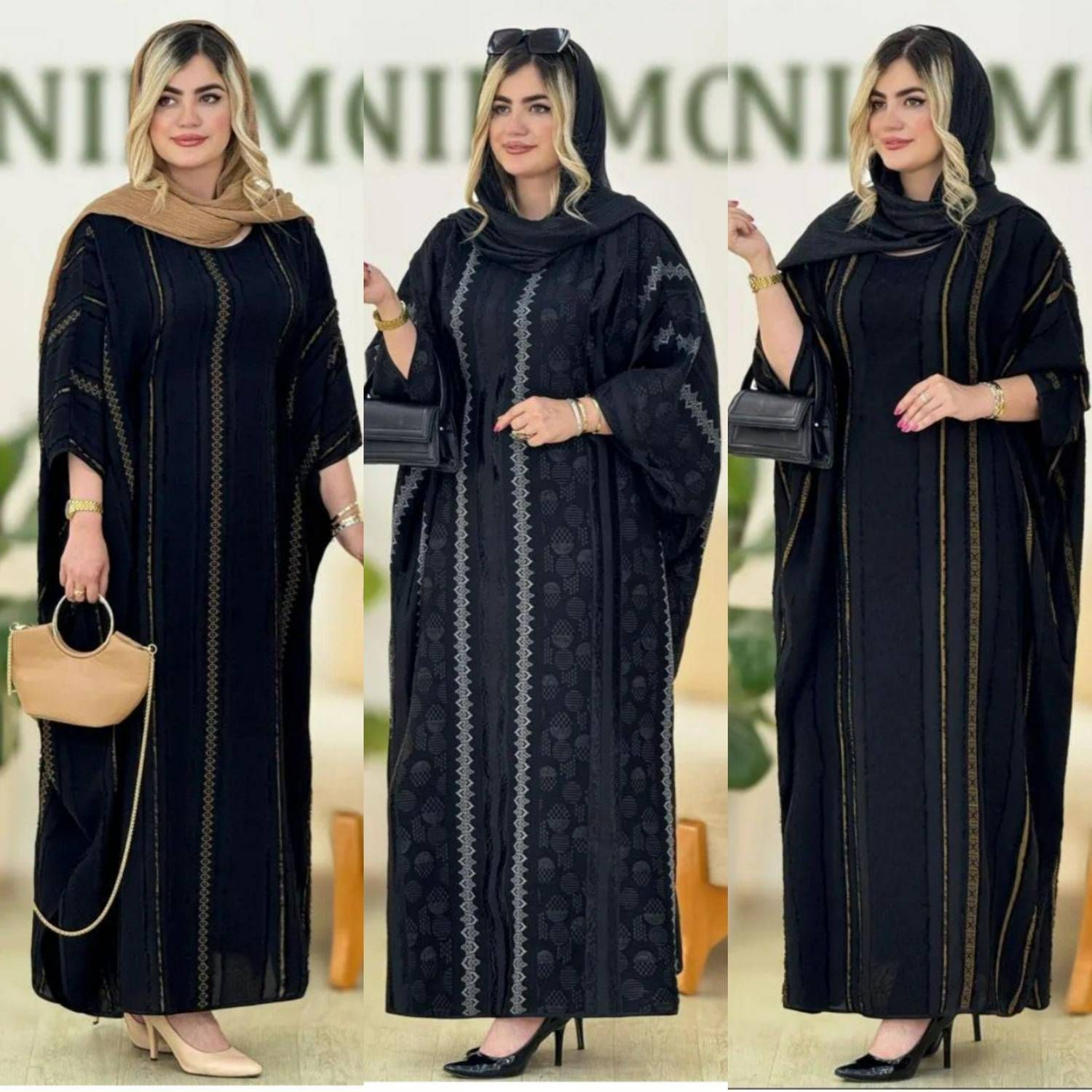 مانتو عبایی نگین کد: : N3000