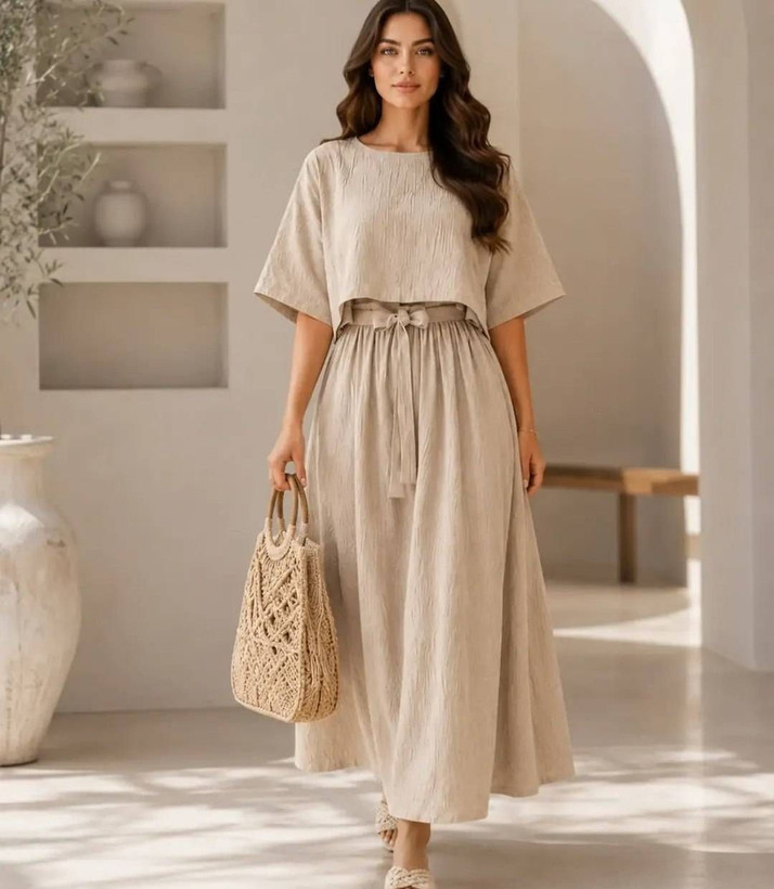 ست پیراهن زنانه آویژه کد: N23016