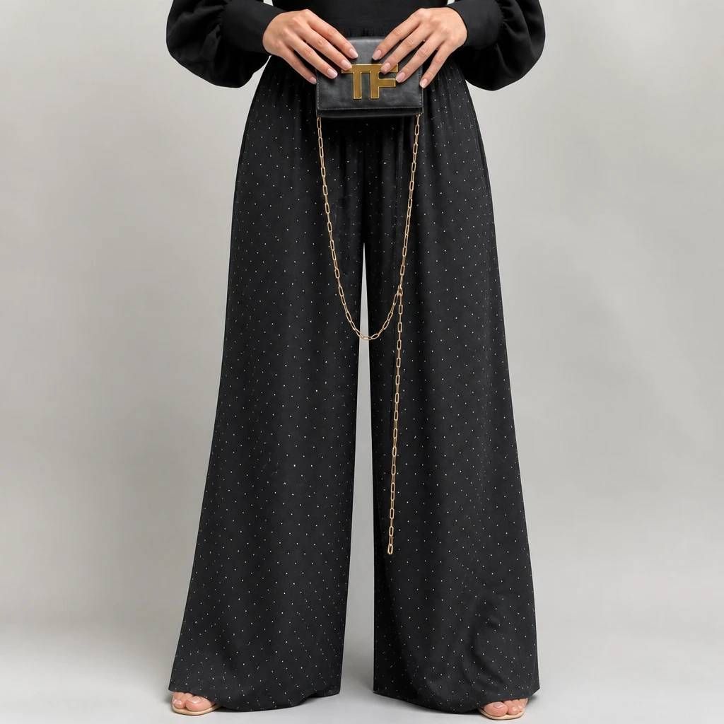 شلوار زنانه  فول نگین کد:N15747