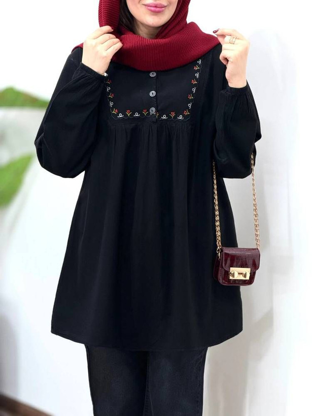 شومیز زنانه دارای رنگبندی ساحل کد:N23062