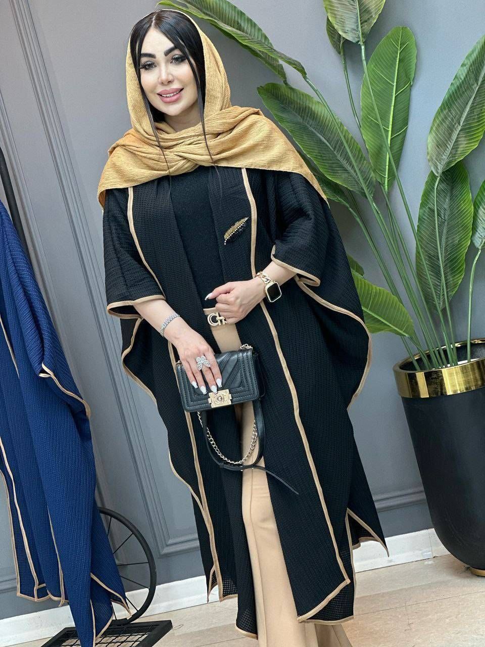 مانتو عبایی مدل میخک کد:L17996