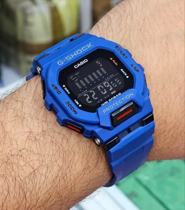 ساعت مردانه G _Shock ضد اب موتور تایلندی دو زمانه مناسب ورزشکاران دارای رنگبندی کد SH12001500