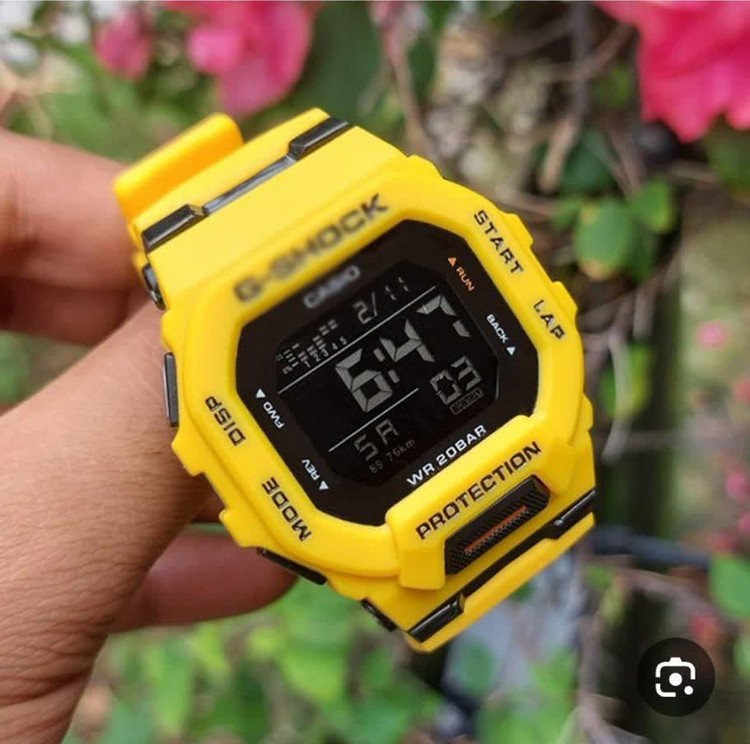 ساعت مردانه G _Shock ضد اب موتور تایلندی دو زمانه مناسب ورزشکاران دارای رنگبندی کد SH12001500