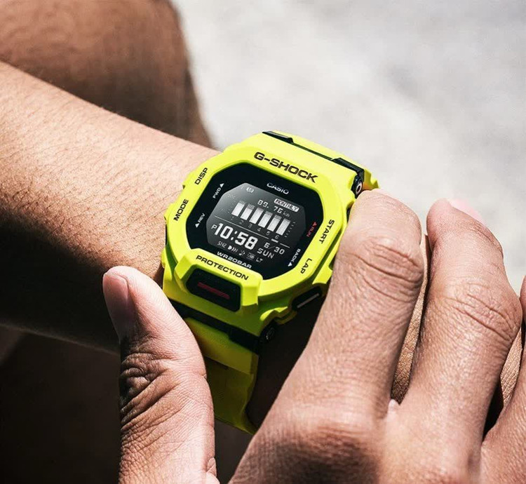 ساعت مردانه G _Shock ضد اب موتور تایلندی دو زمانه مناسب ورزشکاران دارای رنگبندی کد SH12001500
