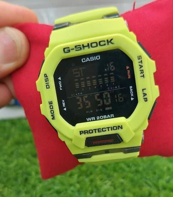 ساعت مردانه G _Shock ضد اب موتور تایلندی دو زمانه مناسب ورزشکاران دارای رنگبندی کد SH12001500