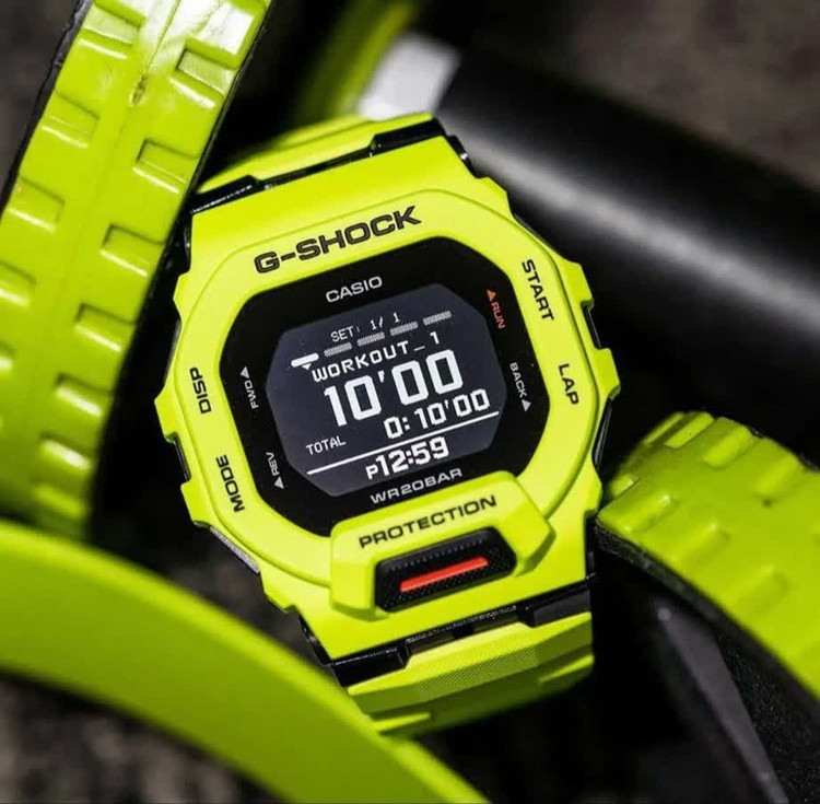 ساعت مردانه G _Shock ضد اب موتور تایلندی دو زمانه مناسب ورزشکاران دارای رنگبندی کد SH12001500