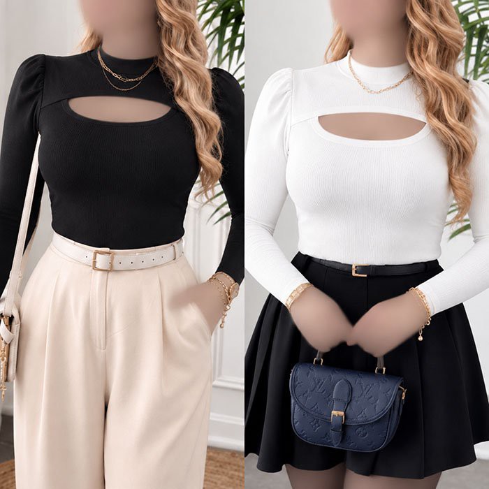 بادی یقه خشتی رنانه کد:N 26342